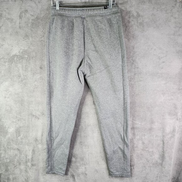 Mens Grey Puma Jogger Sweatpants Drawstring Elastic Waist Size S - Picture 8 of 12